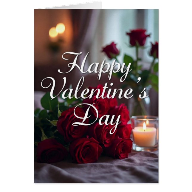 Happy Valentine's Day Hälsningskort (Framsidan)