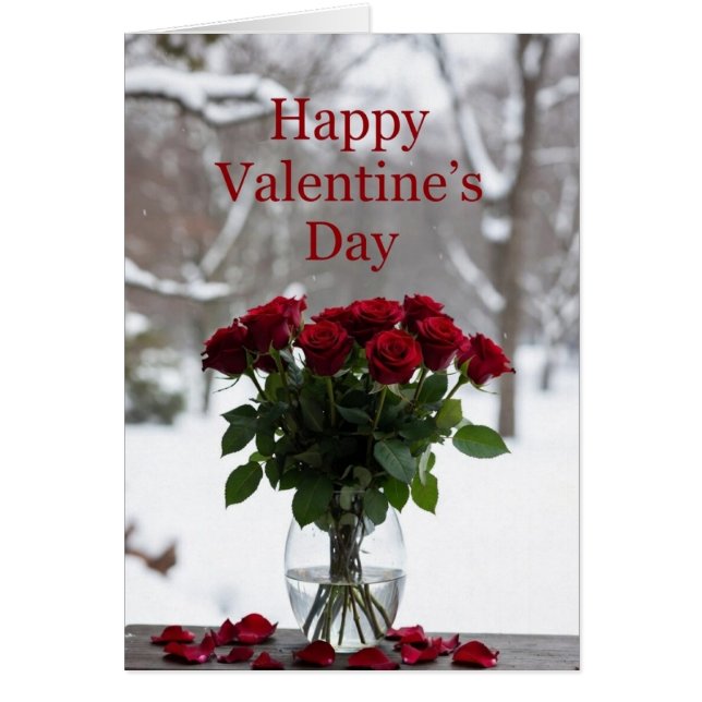 Happy Valentine's Day Hälsningskort (Framsidan)