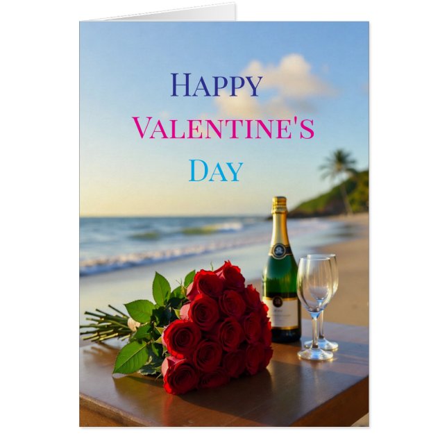 Happy Valentine's Day Hälsningskort (Framsidan)