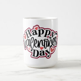  Happy Valentine's Day Heart Kaffemugg