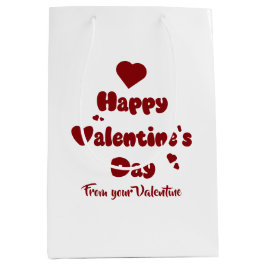 Happy Valentine's Day Hearts Cute Gift Bag