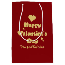 Happy Valentine's Day Hearts Cute Gift Bag