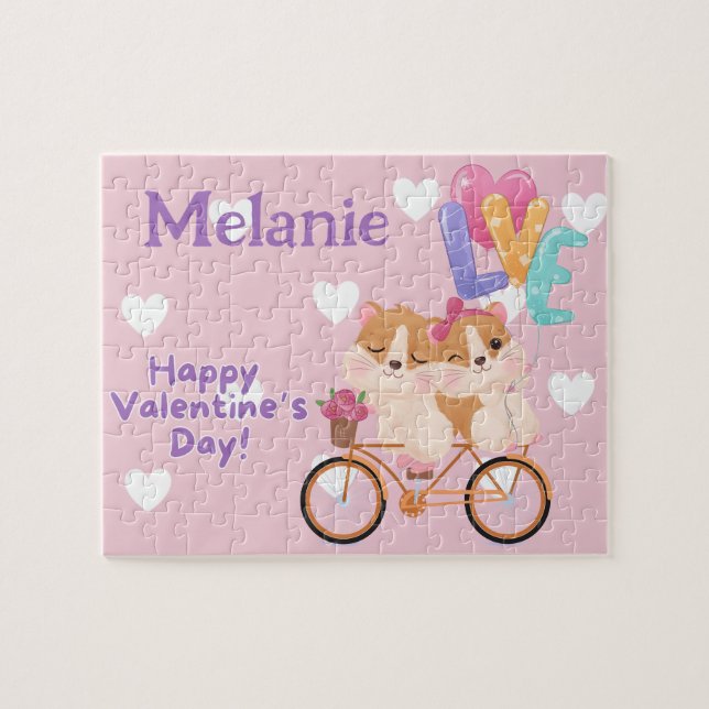 Happy Valentine's Day Kid Puzzle  Pussel (Horisontell)