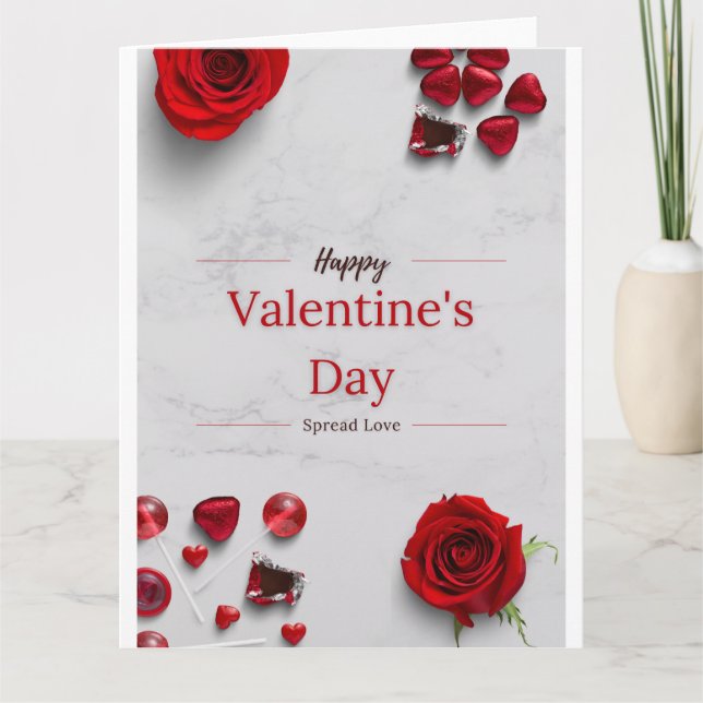 Happy Valentine's Day Kort (Framsida)