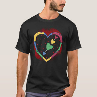 Happy Valentines Day Love Cute Colorful Cool T Shirt