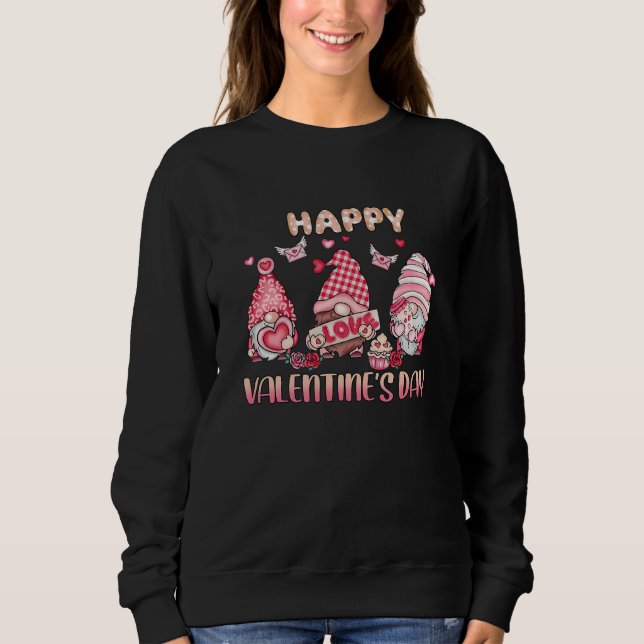 Happy Valentine's Day  Love Gnome Valentine's Day  T Shirt (Framsida)