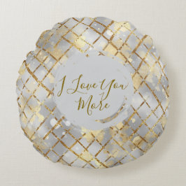 Happy Valentine's Day, Modern, Elegant Luxury Thro Rund Kudde