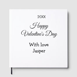 Happy Valentine's day name love simple year stylis Gästböcker