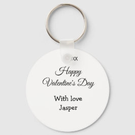 Happy Valentine's day name love simple year stylis Nyckelring