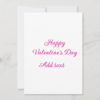 Happy Valentine's day pink text name message Inbjudningar