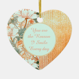 Happy Valentine's Day,Romantic,You are the Reason Julgransprydnad Keramik