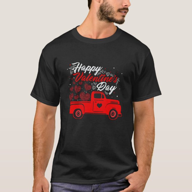 Happy Valentine's Day Roses Date Night Flowers Lov T Shirt (Framsida)