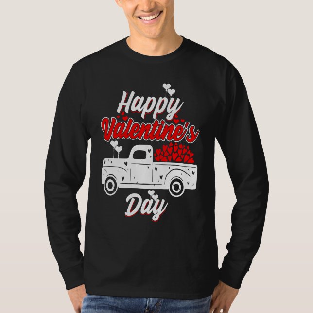 Happy Valentine's Day Roses Date Night Flowers Lov T Shirt (Framsida)