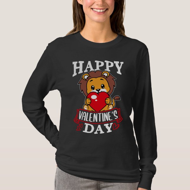 Happy Valentine's Day Roses Date Night Flowers Lov T Shirt (Framsida)