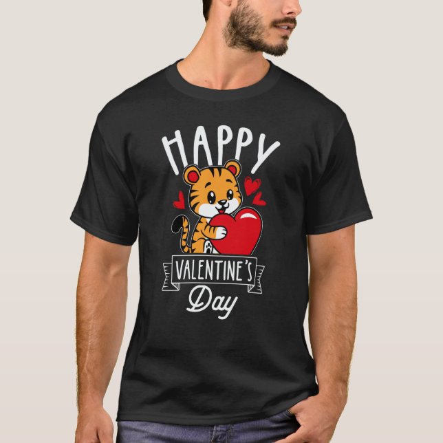 Happy Valentine's Day Roses Date Night Flowers Lov T Shirt (Framsida)