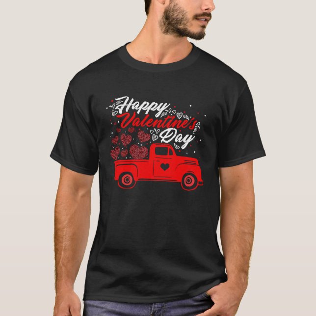 Happy Valentine's Day Roses Date Night Flowers Lov T Shirt (Framsida)