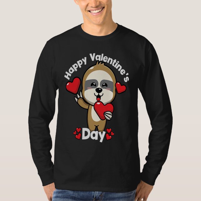 Happy Valentine's Day Roses Date Night Flowers Lov T Shirt (Framsida)