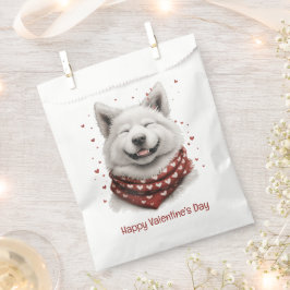 Happy Valentines Day Samoyed Dog