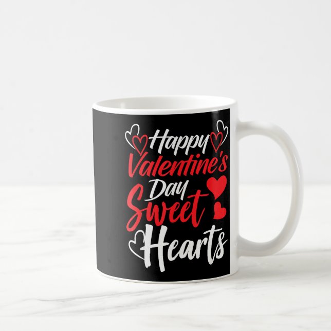 Happy Valentine's Day Sweet Hearts Couples Valenti Kaffemugg (Höger)