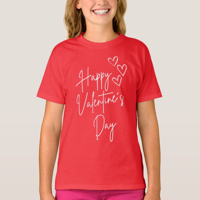 Happy Valentine's Day T Shirt (Framsida)