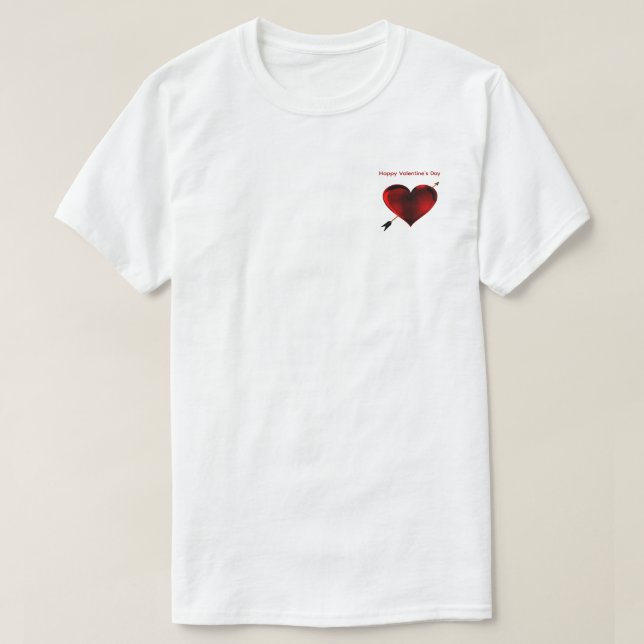 Happy Valentine's Day T-Shirt (Design framsida)