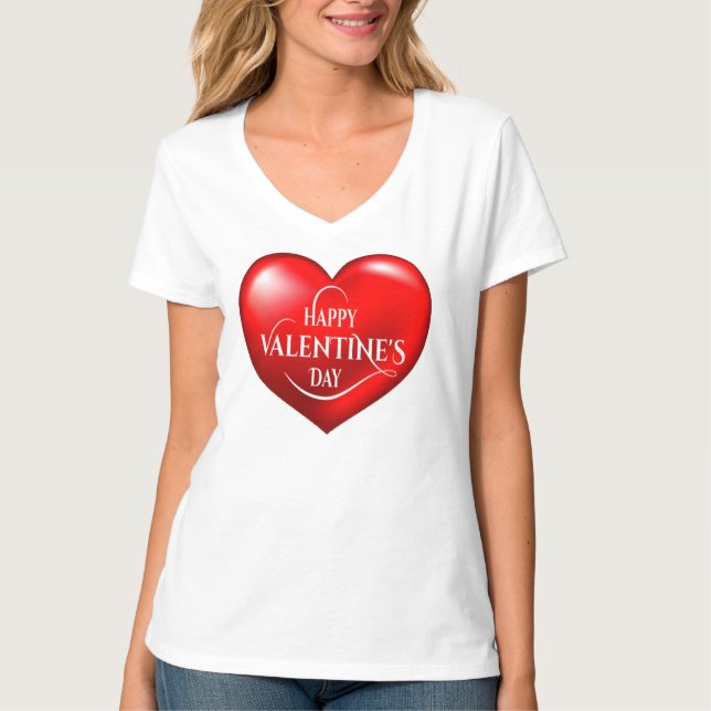 Happy Valentine's day! T Shirt (Framsida)