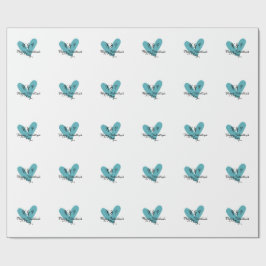 Happy Valentine's day turquoise heart name letter  Presentpapper