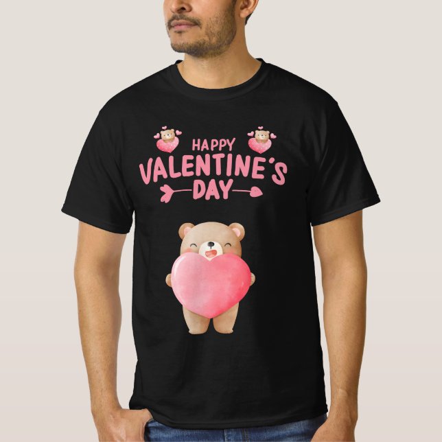 HAPPY VALENTINE'S DAY VALENTINE BAR T SHIRT (Framsida)