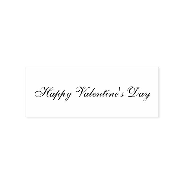 Happy Valentines Day Wooden Stämpel (Stämplad)