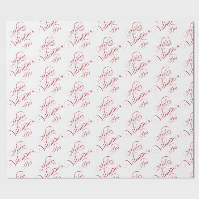 Happy Valentine's Day Wrapping Paper Presentpapper (Platt)