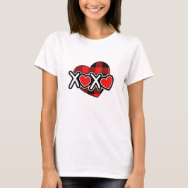 Happy valentine's xoxo white &red t shirt