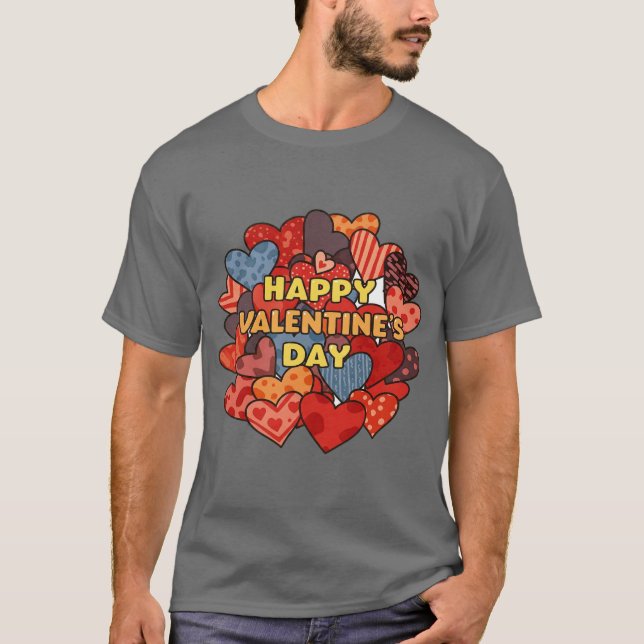 HAPPY VALENTINS DAG T SHIRT (Framsida)