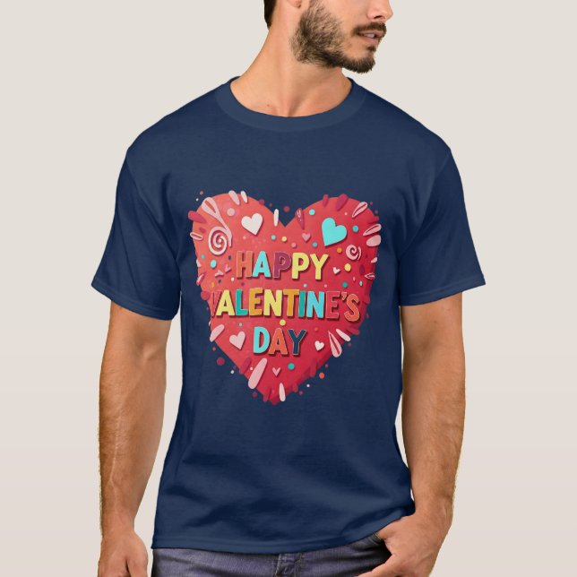 HAPPY VALENTINS DAG T SHIRT (Framsida)