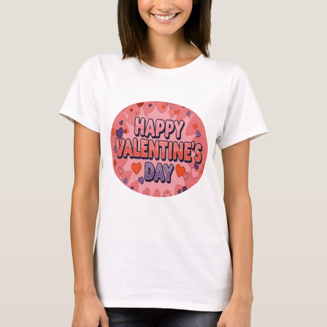 HAPPY VALENTINS DAG T SHIRT (Framsida)