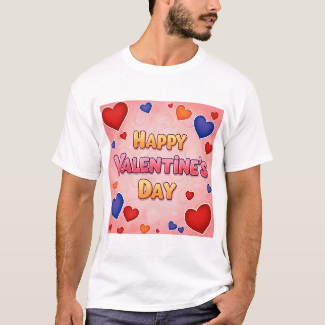 HAPPY VALENTINS DAG T SHIRT (Framsida)