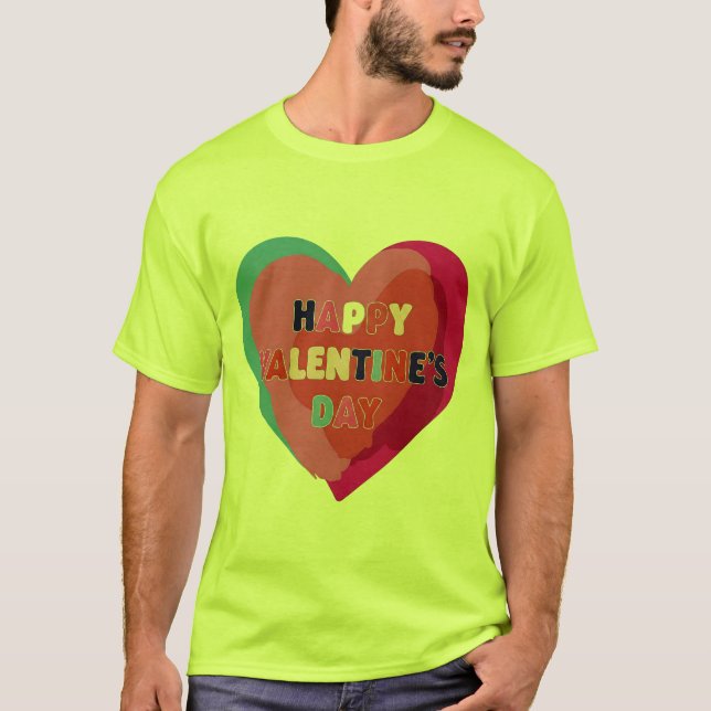 HAPPY VALENTINS DAG T SHIRT (Framsida)