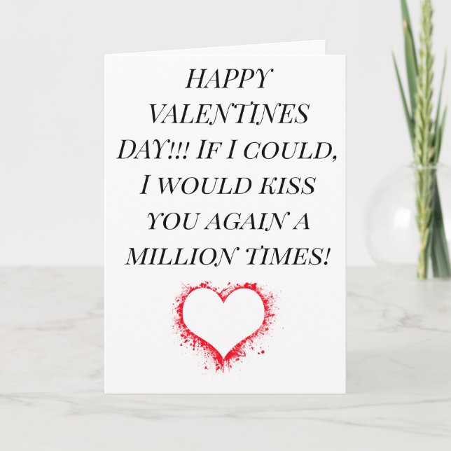 HAPPY VALENTINS DAG TILL speciella Helgkort (Framsida)