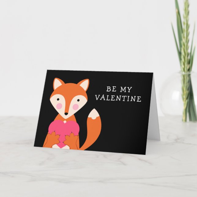 HAPPY VALENTINS DAG | Var min Valentine Fox Helgkort (Framsida)