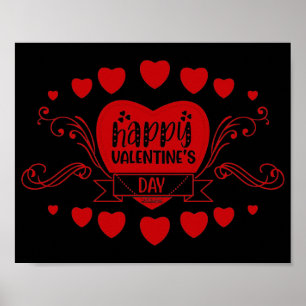 HAPPY VALENTINS DAGS, söt valentinpresent Poster