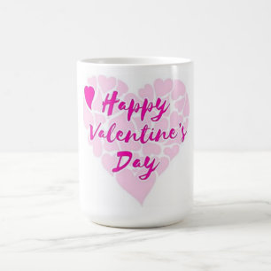 "HAPPY VALENTINS DAY" HJÄRTA MAGISK MUGG
