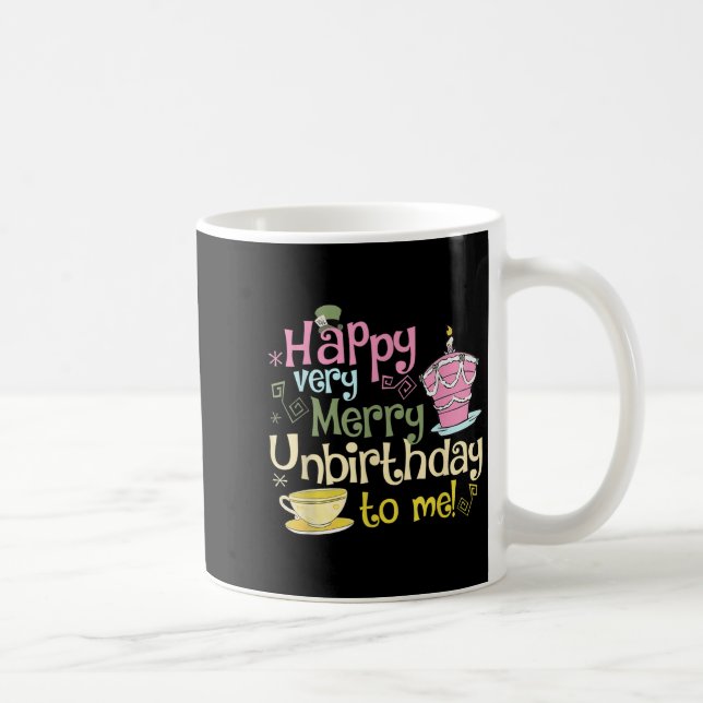 Happy Very Merry Unbirthday To Me Design  Kaffemugg (Höger)