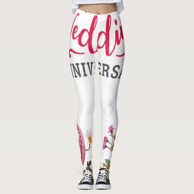 Happy Wedding anniversary  Leggings (Framsida)
