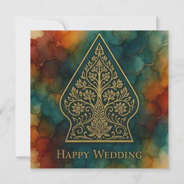 Happy Wedding Card Julkort (Framsida)