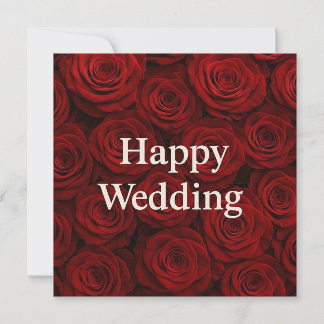 Happy Wedding Greeting Cards  Julkort (Framsida)