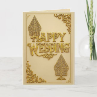 Happy Wedding Greeting Cards Kort
