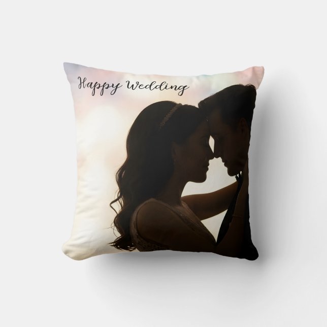 happy wedding kudde (Framsida)