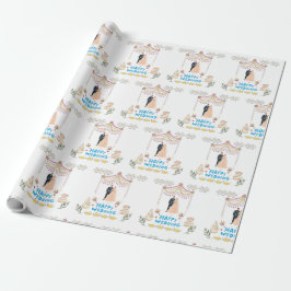 Happy Wedding Wrapping Paper – White Wedding Gift  Presentpapper