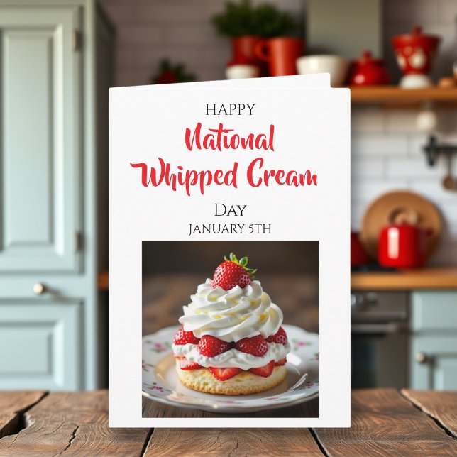 Happy Whipped Cream Day | January 5th Kort (Skapare uppladdad)