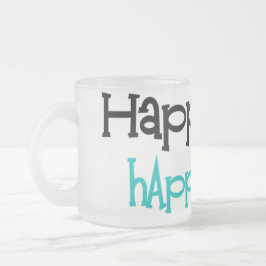 Happy Wife, happy Life-Tasse Frostad Glasmugg