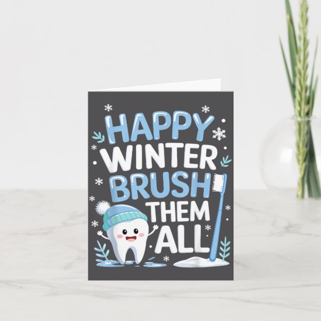 Happy Winter Bruhem All Teeth Dental Dentist Chris Kort (Framsida)